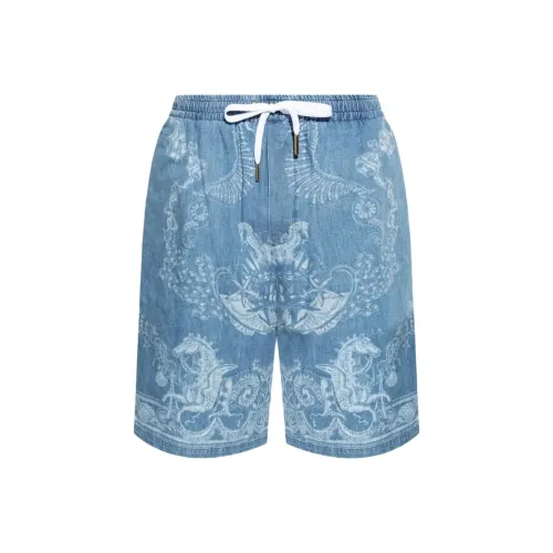 VERSACE SS25 Джинсовые шорты Мужской Синий