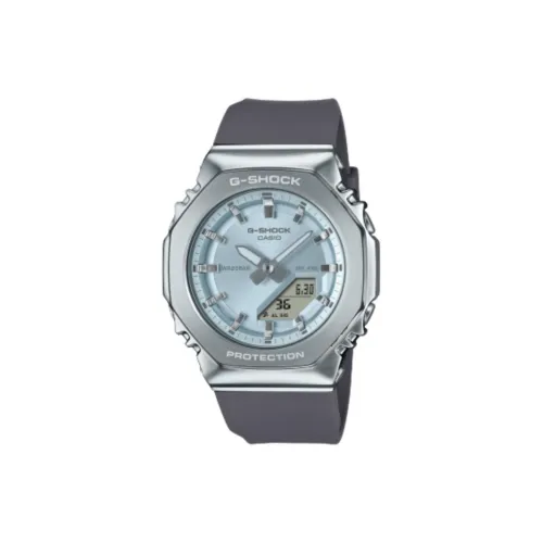 CASIO G Shock Metal Collection Wrist Watch Collection Кварцевый механизм Смольный ремешок Часы Женские Часы Синий циферблат