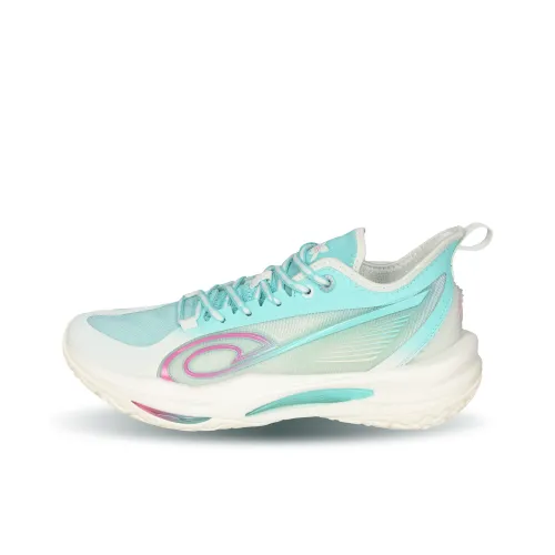 QIAODAN Амортизация устойчивый к истиранию дышащий низкий верх баскетбольные кроссовки мужской MARS зеленый