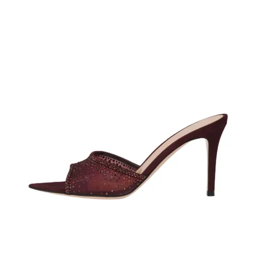 GIANVITO ROSSI Rania Слипоны 8,5 см Женские Красные
