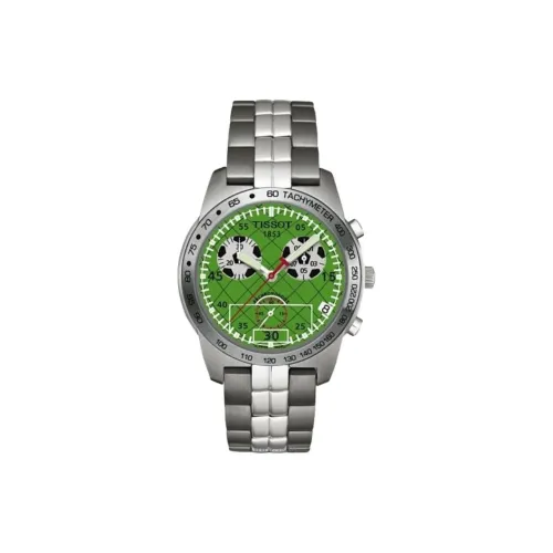 TISSOT Quartz Механизм Мужские часы Циферблат 39 мм Зеленый корпус Нержавеющая сталь Ремешок из нержавеющей стали