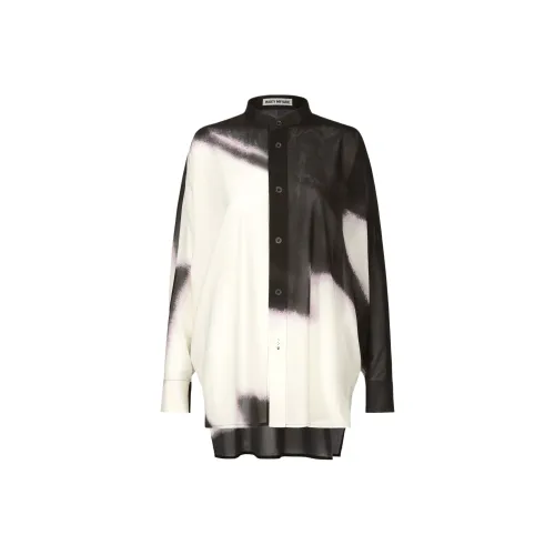 ISSEY MIYAKE Рубашка Женская Черно-Белая