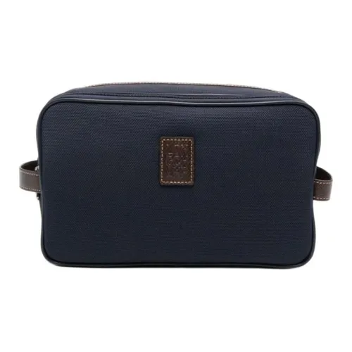 LONGCHAMP Boxford Переработанный Холст Сумка Косметичка Женская Синяя