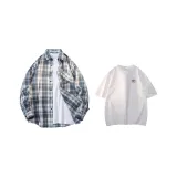 Темно-синий, синий + белый, футболка