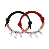 Элегантный светящийся браслет-шнурок, 1 пара (красный + черный)