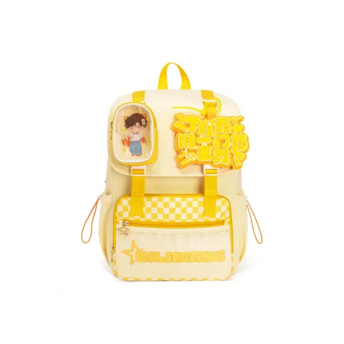 THE JUNCO Водоотталкивающая ткань School Рюкзак Стандартный Унисекс Ярко-желтый