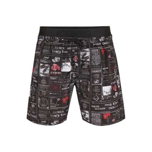 Шорты для пляжа Iceberg Мужские Черные