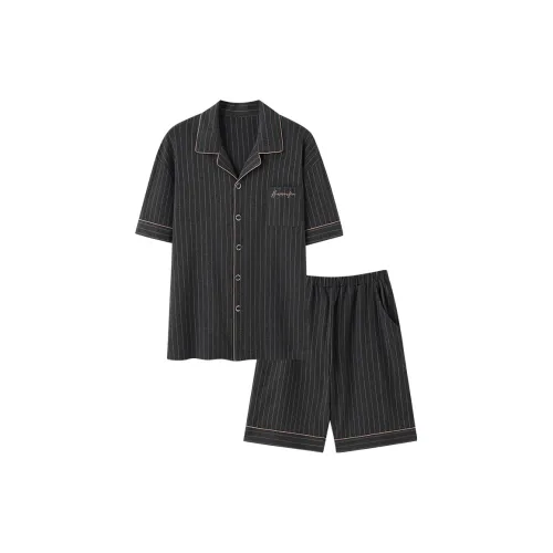 MULONGSHIJIA Linen Men's Pajama Sets