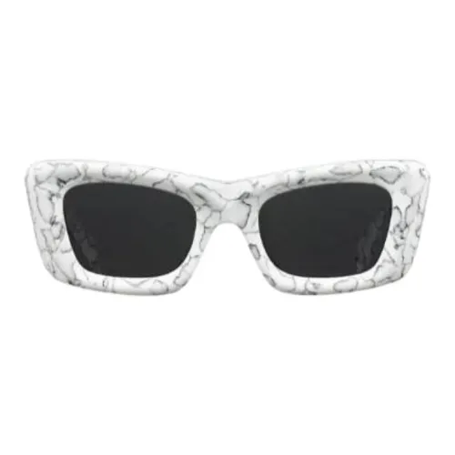 PRADA Ацетат Кошачий глаз Солнцезащитные очки Женские Белые