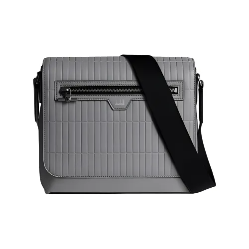 Dunhill Сумка через плечо из коровьей кожи мужская серая