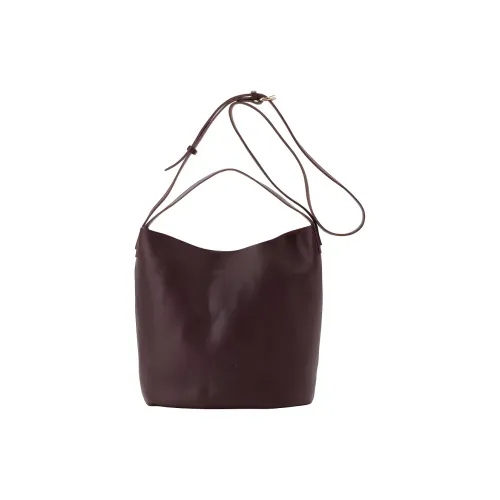 Il Bisonte Телячья кожа Сумка-ведро Через плечо Одно плечо Сумка Женская Темно-коричневая