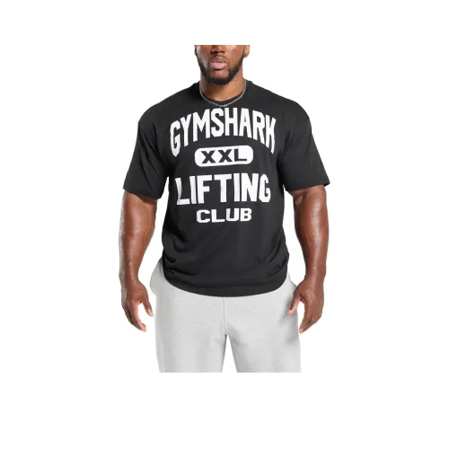 GYMSHARK XXL Графический Т-Shirt Мужской Черный