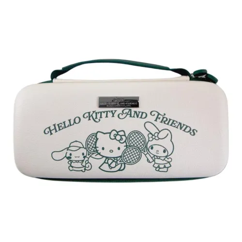 Sanrio Sonix X Nintendo Switch Коллаборация ПУ (полиуретан) Путешественный чехол для хранения Женский Молочно-белый