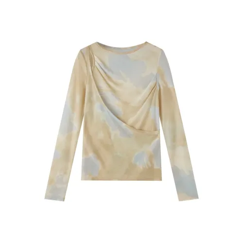 SHUXI Багровые облака Женские футболки