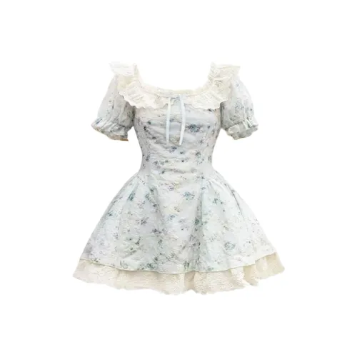 COSYISM Короткое платье с короткими рукавами женское