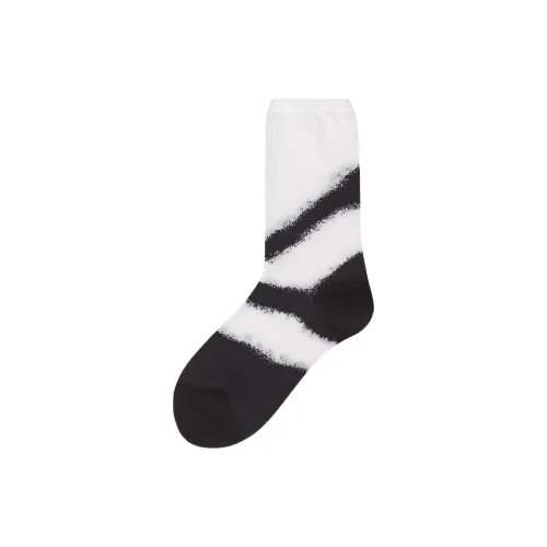 ISSEY MIYAKE Черно-белая панда Женские носки MID до икры