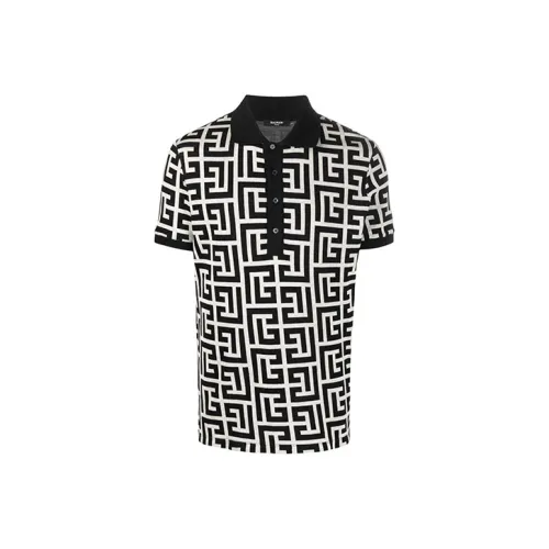 BALMAIN Мужская черная поло