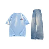 Комплект одежды (Топ Sky Blue + Штаны Medium Blue)