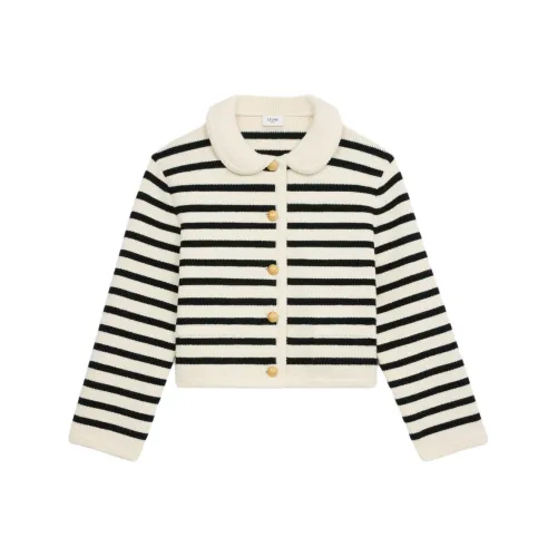 CELINE Куртки Пальто Женские Черный Белый