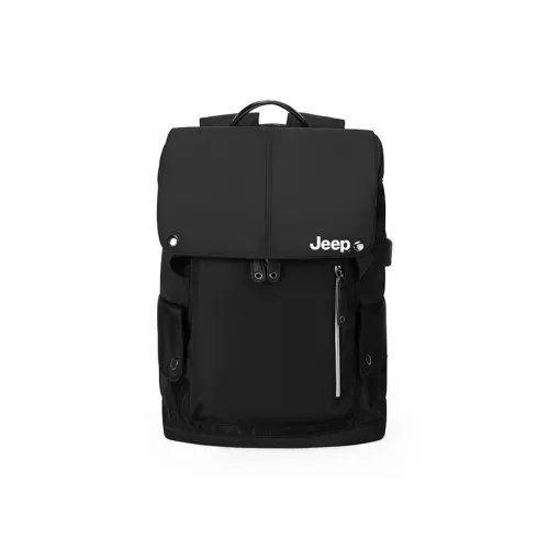 JEEP Нейлон Рюкзак Ноутбук Сумка Унисекс Черный Многоцветный Черный