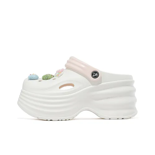 CARDANRO Маленький размер Лазурь Vegetables Сабо Женские