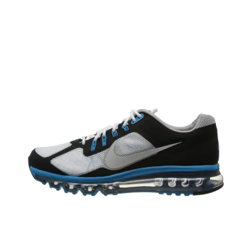 Nike Air Max 2013 Амортизация Износостойкий Низкий Топ Беговые кроссовки Мужской Черный Синий
