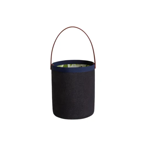 HERMES Denim Bag Small Women's Black Dark Blue