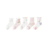 5 пар (Розовый цветок)