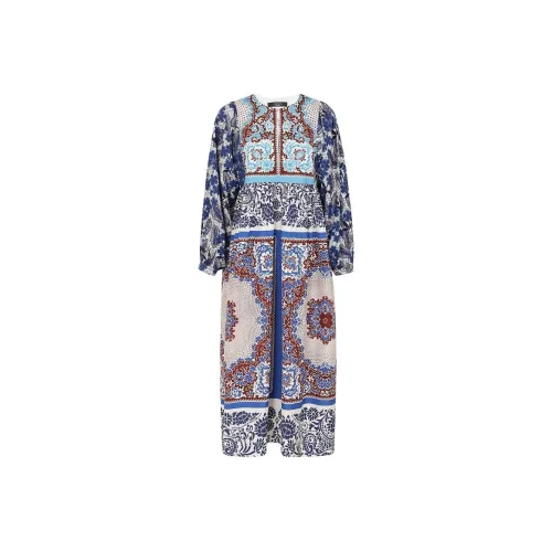 WEEKEND MaxMara Синий Женские Длинные Платья с Рукавами