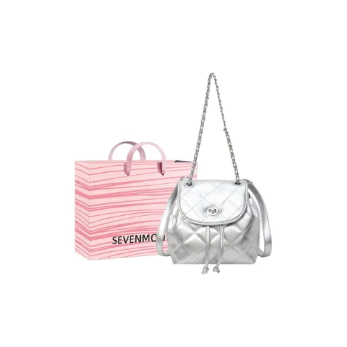 SEVENMOONS ПУ (полиуретан) Рюкзак Женские Черный Белый Серебряный