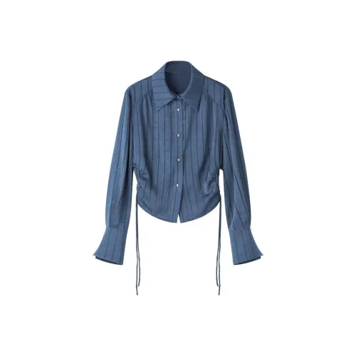 SHUXI Frida Синий Женские Рубашки