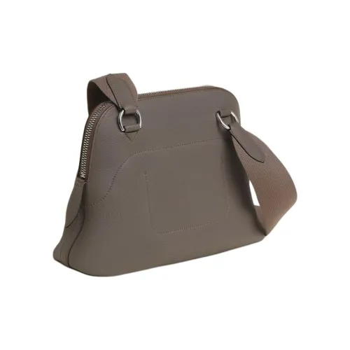 HERMES Bolide Коровья кожа Togo Сумка через плечо Унисекс 8F Gris Étain Олово-серый