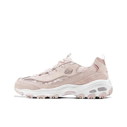 Skechers DLITES Низкий Топ Casual Женский Розовый Красный