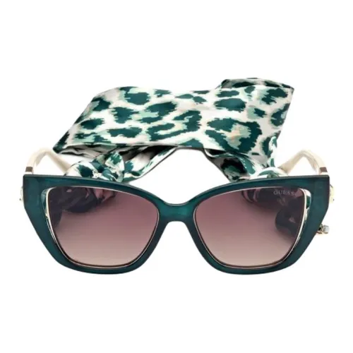 GUESS Injection Кошачий глаз Солнцезащитные очки Унисекс Зеленый