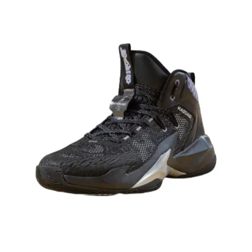 QIAODAN Высокие топы баскетбольные кроссовки мужские черные синие