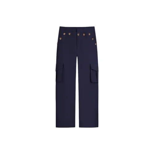 KARL LAGERFELD SS25 Повседневные брюки Женские Темно-синий