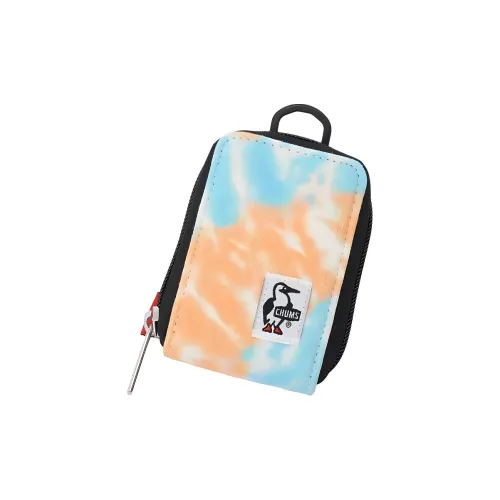 CHUMS Хлопок Держатель для карт кошелек Унисекс Tie Dye Синий Апельсин