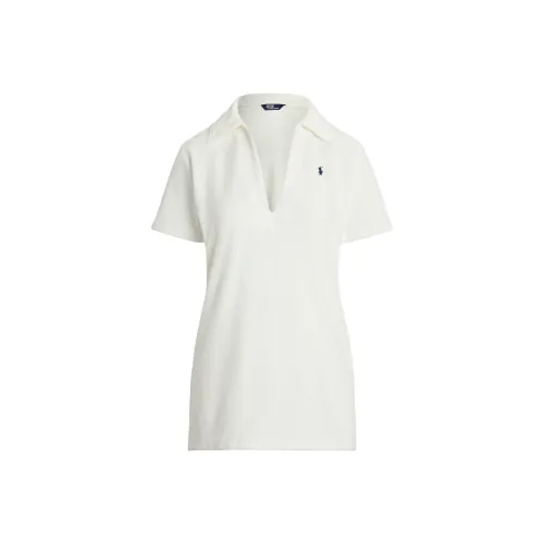 Polo Ralph Lauren Короткий рукав Платье Женское Белое