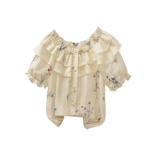 Cypress House Рубашка Женская Абрикосово-желтая