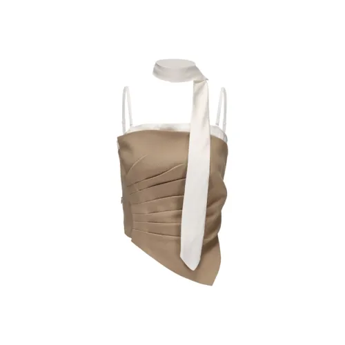 GIMING Хаки+Белый Женские Камисоли