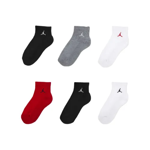 Джордан ESSENTIALJordan Повседневные носки 6 пар фитнес-красный черный для детей 3-7 лет