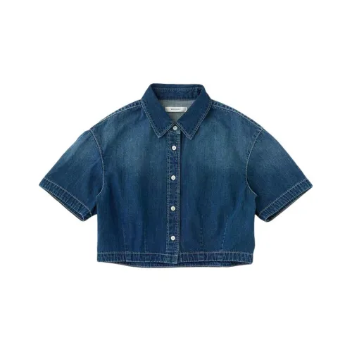 MOUSSY 110 Синий Женские Рубашки