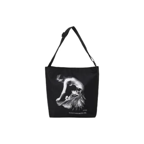 Yohji Yamamoto × KOICHI IYODA Коллаборация Полиэстер Плечевая сумка Унисекс Черный