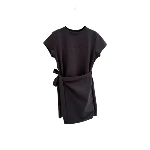 GEZITAI Короткое платье с короткими рукавами женское