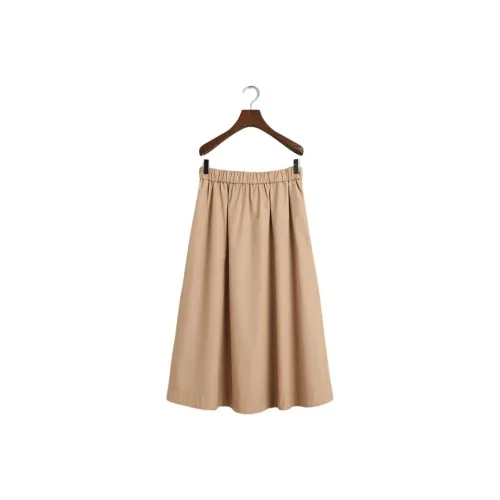 GANT 248 Хаки Женские Повседневные Длинные Юбки