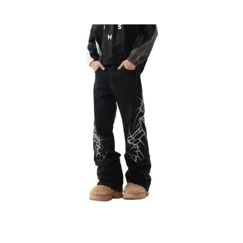 Pirkadat Черные Унисекс Джинсы