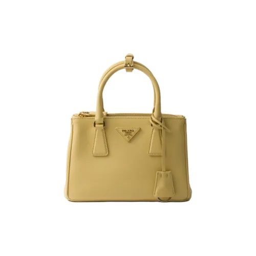 PRADA Galleria Killer Bag Сумка через плечо из кожи маленькая сумка для женщин желтая