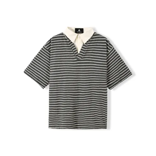 ACE VESTITI Серый белый Унисекс Поло