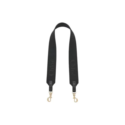 Chloe Canvas Bag Strap Women's Black Члоэ Холст Сумка Ремешок Женский Черный