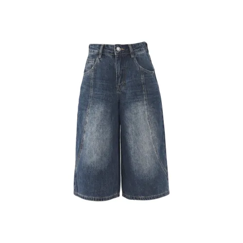 WOR XURNN Голубо-серые Женские Джинсовые Шорты